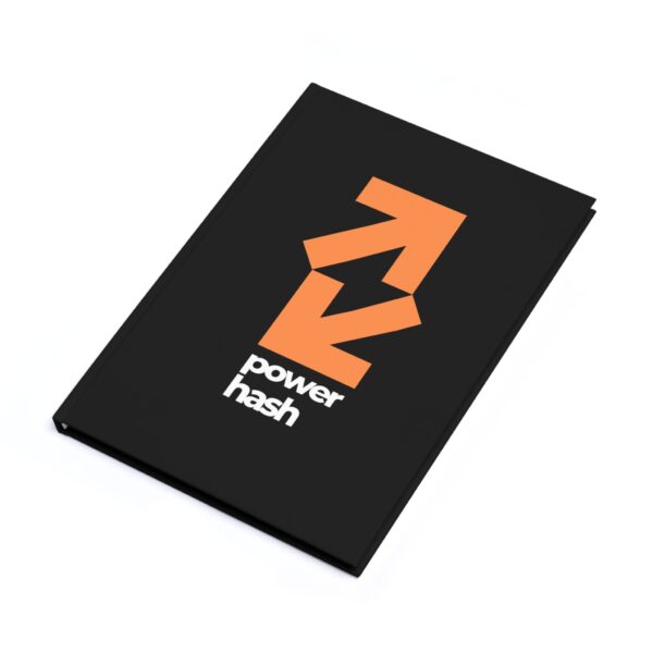 Hardcover Journal - Power Hash Notebook inspired by Bitcoin Ideologies